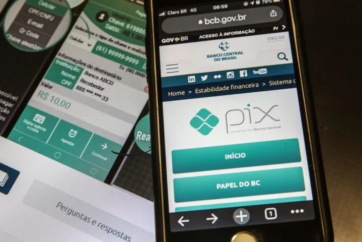 Pix bate novo recorde de transações com pagamento da primeira parcela do 13º - Marcello Casal Jr/Agência Brasil