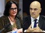 Damares sugere que Alexandre de Moraes faça exame de sanidade mental - Agência Senado / Rosinei Coutinho/STF