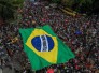 SP: ato contra a PEC da Blindagem e anistia tem bandeira gigante do Brasil - NELSON ALMEIDA / AFP