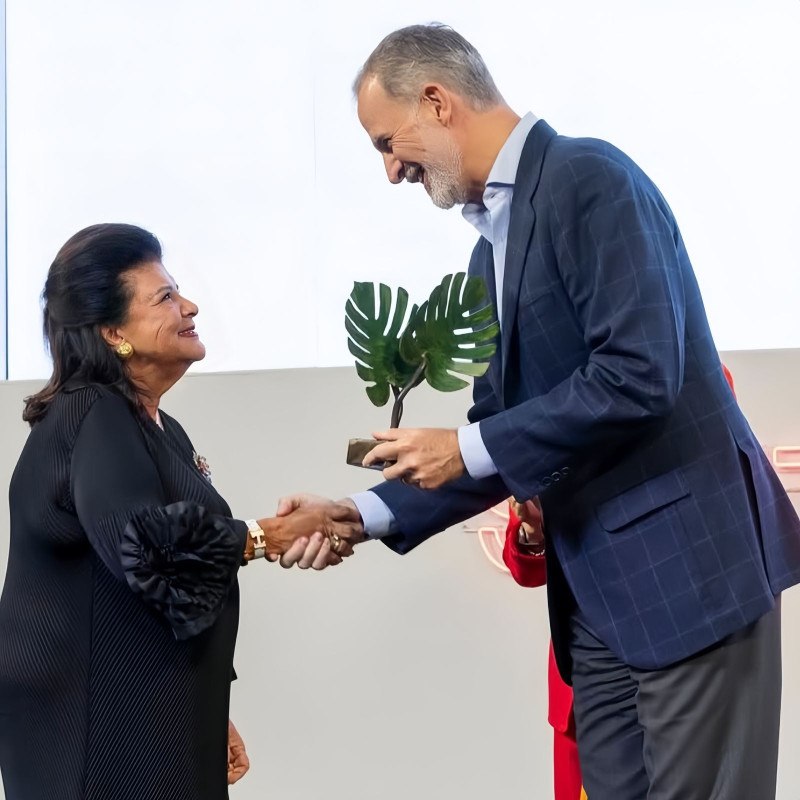 Luiza Helena Trajano recebe o South Summit Leadership Award -  (crédito: DINO)