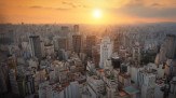 Aerial view of Sao Paulo Historic City Center at sunset with Altino Arantes Building (former Banespa, now Farol Santander) - Sao Paulo, Brazil
- (crédito: Diego Grandi) Aerial view of Sao Paulo Historic City Center at sunset with Altino Arantes Building (former Banespa, now Farol Santander) - Sao Paulo, Brazil
- (crédito: Diego Grandi)