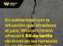 Western Union anuncia tarifa temporária zero para transferências à Venezuela após terremoto -  (crédito: PulseBrand)