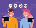 man and woman with mobile face scan vector illustration
- (crédito: DINO) man and woman with mobile face scan vector illustration
- (crédito: DINO)