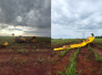 Piloto morre em queda de avião na zona rural de Goiás - Corpo de Bombeiros de Goiás