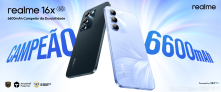 Com bateria de 6.600?mAh, realme 16x 5G chega ao Brasil - (crédito: DINO) Com bateria de 6.600?mAh, realme 16x 5G chega ao Brasil - (crédito: DINO)